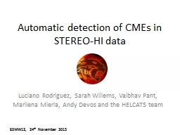 Automatic detection of CMEs in STEREO-HI data