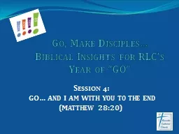 Go, Make Disciples