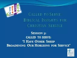 Called to Serve: