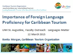 Importance of Foreign Language Proficiency for Caribbean To