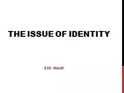 The Issue of Identity