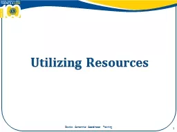 Utilizing Resources
