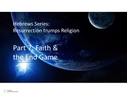Hebrews Series: