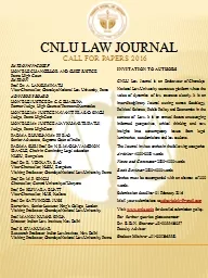 CNLU LAW JOURNAL