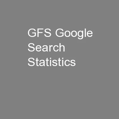 GFS Google Search Statistics