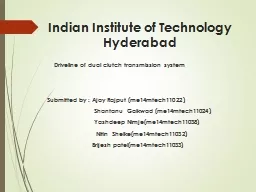 Indian Institute of Technology       Hyderabad