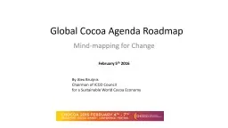 Global Cocoa Agenda Roadmap