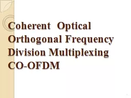 Coherent  Optical Orthogonal Frequency
