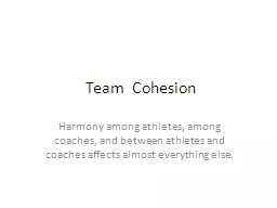 Team  Cohesion