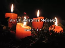 An OT Christmas Message