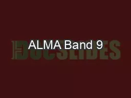 ALMA Band 9
