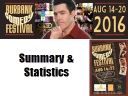 Summary & Statistics