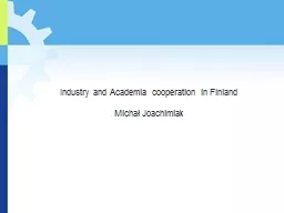 Industry and Academia cooperation in Finland
