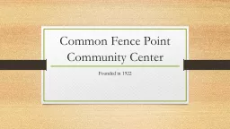 Common Fence Point