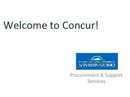 Welcome to Concur!