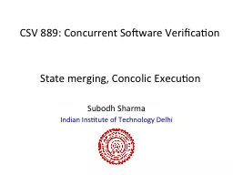 CSV 889: Concurrent Software Verification