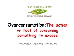 Overconsumption:
