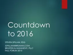 Countdown to 2016