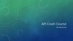 API Crash Course