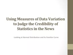 Using Measures of Data Variation to Judge the Credibility o
