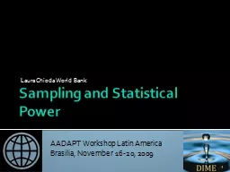 Sampling and Statistical Power