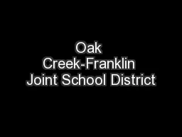 Oak Creek-Franklin Joint School District