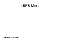 LBP & More