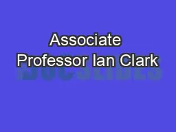 Associate Professor Ian Clark