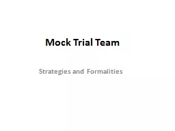 Mock Trial Team