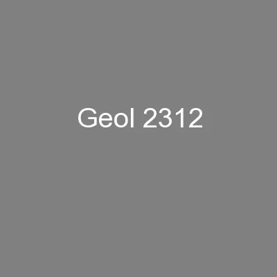Geol 2312