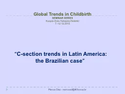Global Trends in Childbirth