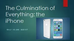 The Culmination of Everything: the iPhone