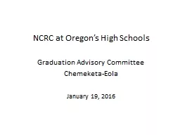 NCRC at Oregon’s High Schools