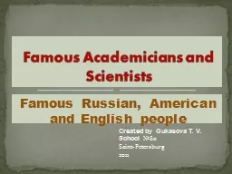 Famous Russian, American and English people