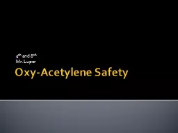 Oxy-Acetylene Safety