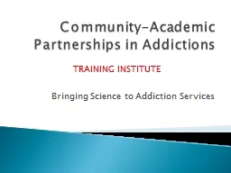 Community-Academic Partnerships