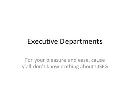 Executive Departments