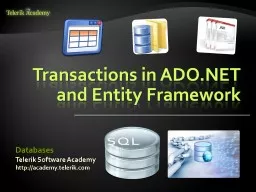 Transactions in ADO.NET