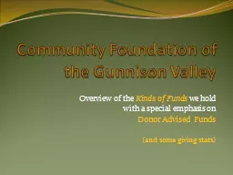 Community Foundation of the Gunnison Valley