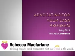 Advocating for your CASA Program