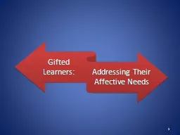 1 Addressing Affective Needs
