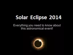 Solar Eclipse 2014