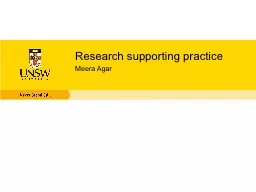Research supporting practice