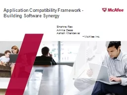 Application Compatibility Framework - Building Software Syn