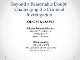 Beyond a Reasonable Doubt: Challenging the Criminal Investi