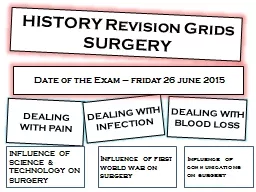 HISTORY Revision Grids SURGERY