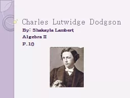Charles Lutwidge Dodgson