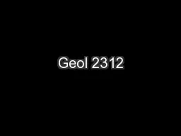 Geol 2312