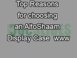 Top Reasons for choosing an AltoShaam Display Case  www