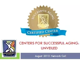 Centers for successful Aging